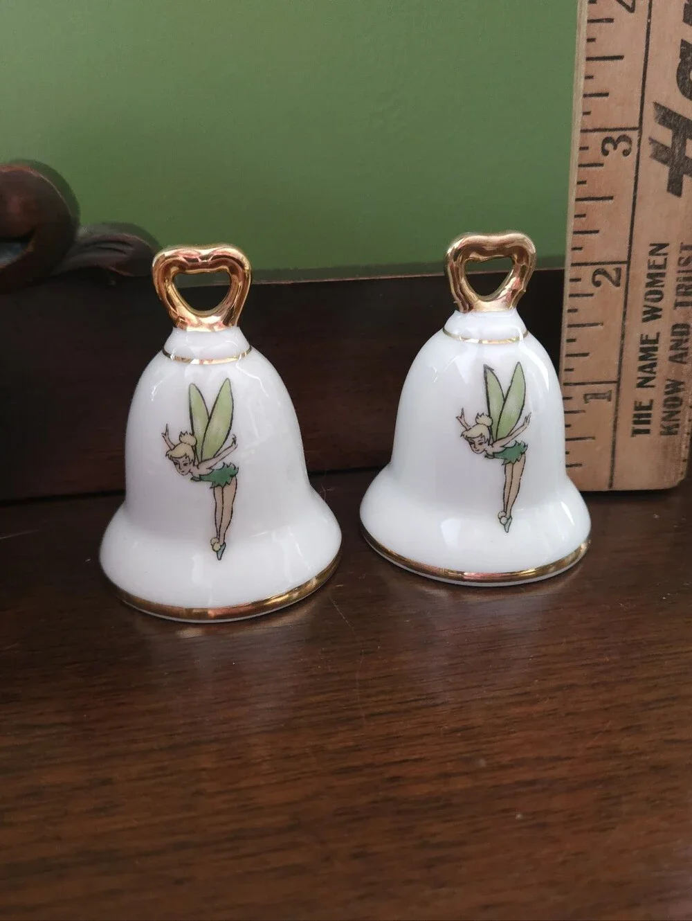 Vintage Disneyland Tinker Bell Salt & Pepper Shakers Made in Japan
